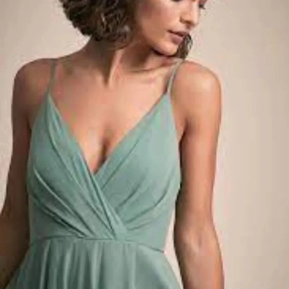Bhldn by Anthropologie Eva Dress Maxi Moss XS - Picture 2 of 14